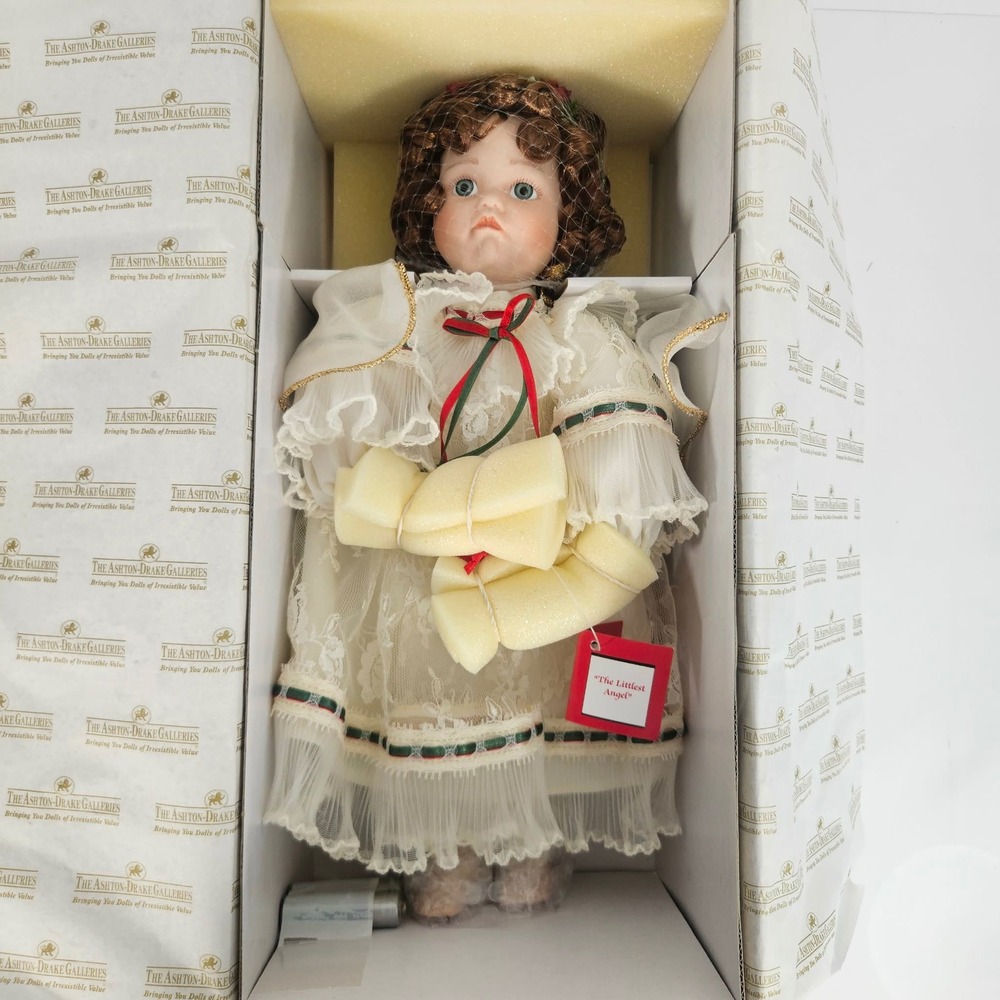 Ashton-Drake The Littlest Angel Porcelain Doll Marlene Sirko Christmas NIB COA